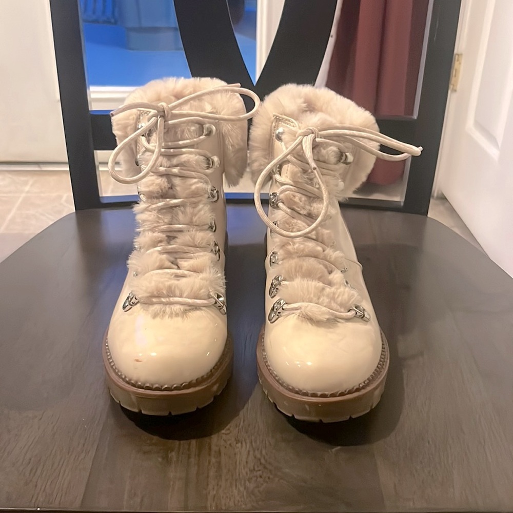 Leather With Faux Fleece Boot